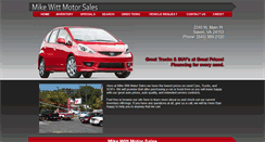 Desktop Screenshot of mikewittmotorsales.com